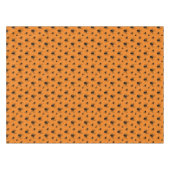 Nappe Araignées Halloween motif noir et orange (Devant (Horizontal))
