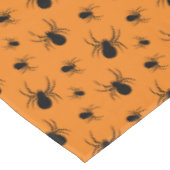 Nappe Araignées Halloween motif noir et orange (Angle)
