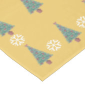 Nappe arbre aux arcs rouges cloches d'or pour noël (Angle)