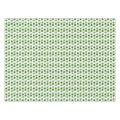Nappe Arbre de Jade Tropical Feuilles Vertes sur Fond Bl (Devant (Horizontal))