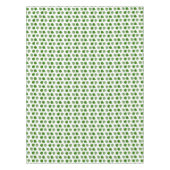 Nappe Arbre de Jade Tropical Feuilles Vertes sur Fond Bl (Devant)