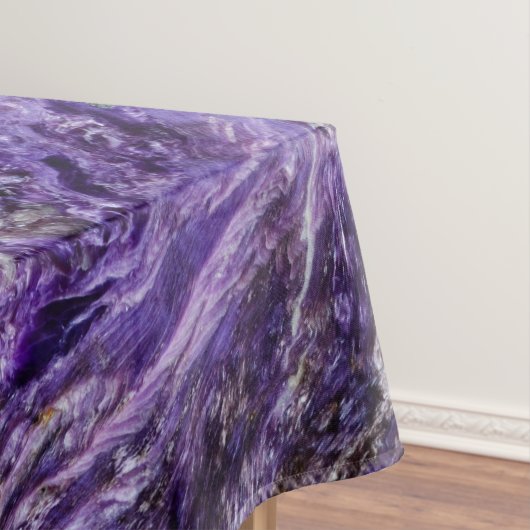 Nappe Arbre de la vie argenté Yggdrasil sur l'améthyste (In Situ)