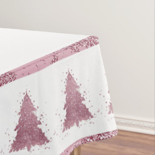 Nappe Arbre de Noël élégant Dusty Mauve Pink Splatter