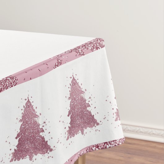 Nappe Arbre de Noël élégant | Dusty Mauve Pink Splatter (In Situ)