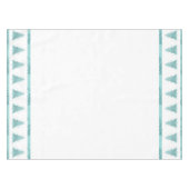 Nappe Arbre de Noël élégant | Luxe Aqua Mint Splatter (Devant (Horizontal))