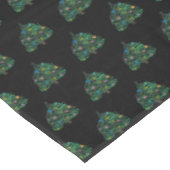 Nappe Arbre de Noël Hiver Aquarelle minimale Élégante (Angle)