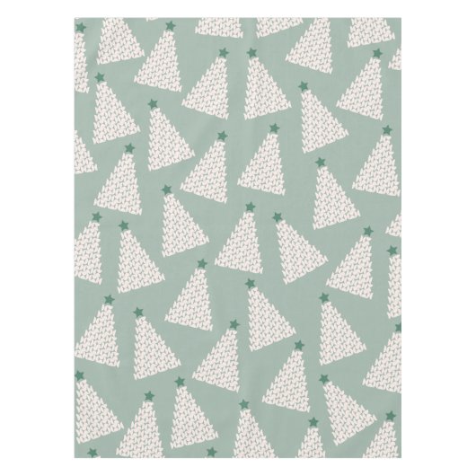 Nappe Arbre de Noël Motif Sage Green (Devant)