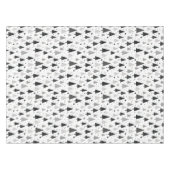 Nappe Arbre de Noël noir, blanc et gris Motif (Devant (Horizontal))