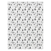 Nappe Arbre de Noël noir, blanc et gris Motif (Devant)