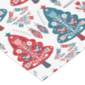 Nappe Arbre de Noël rouge et bleu Folk Art scandinave (Angle)