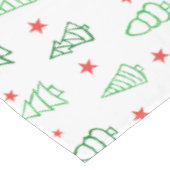 Nappe Arbre de Noël rouge et vert (Angle)