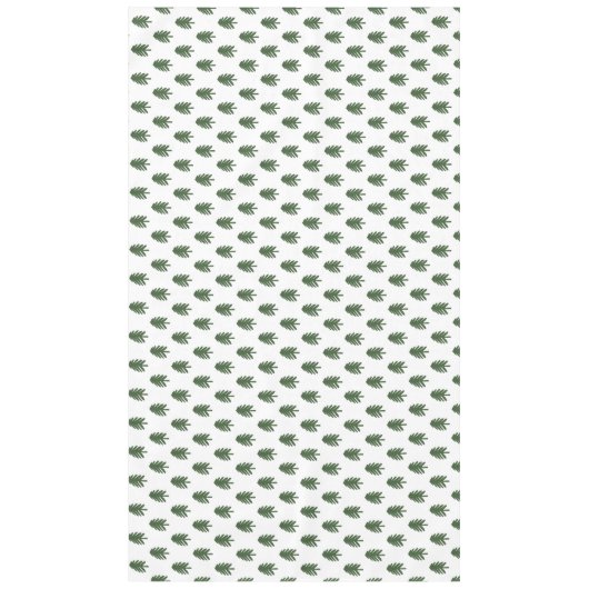 Nappe Arbre de Noël vert simple et blanc (Devant)