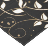 Nappe Arbre de vie - Yggdrasil - noir blanc et or (Angle)