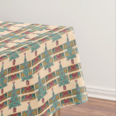 Nappe arbre décoré avec cloches arcs rouges pour noël (In Situ)