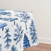 Nappe Arbre d'hiver blanc et bleu Whimsical et flocon de (In Situ)