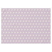 Nappe Arbres de Noël blanc et lunatique sur violet (Devant (Horizontal))