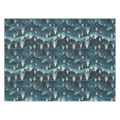 Nappe Arbres de Noël blancs de la marine moderne Nuit so (Devant (Horizontal))