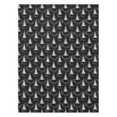 Nappe Arbres de Noël contemporains noirs et blancs (Devant)
