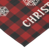 Nappe Arbres de Noël de Tartan rouge et noir (Angle)