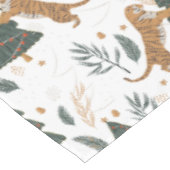 Nappe Arbres de Noël et motif de tigres (Angle)