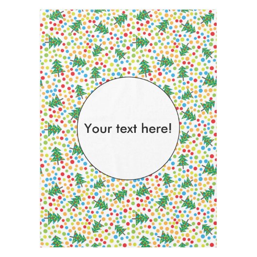 Nappe Arbres de Noël motif (Devant)