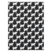 Nappe Arbres de Noël noirs modernes (Devant)