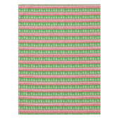 Nappe Arbres de Noël norvégiens rouges et verts (Devant)