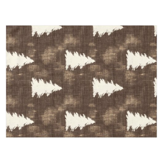 Nappe Arbres de Noël rustiques (Devant (Horizontal))