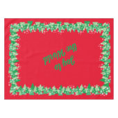 Nappe Arbres de Noël Snowflakes blanc Joie au monde (Devant (Horizontal))