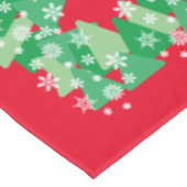 Nappe Arbres de Noël Snowflakes blanc Joie au monde (Angle)