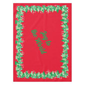 Nappe Arbres de Noël Snowflakes blanc Joie au monde (Devant)