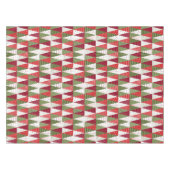 Nappe Arbres de Noël verts et rouges (Devant (Horizontal))