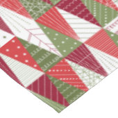 Nappe Arbres de Noël verts et rouges (Angle)