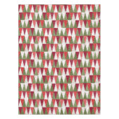 Nappe Arbres de Noël verts et rouges (Devant)