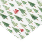 Nappe Arbres de Noël verts rouges (Angle)