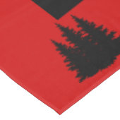 Nappe Arbres d'orignaux noirs à plaies rouges Cabines ru (Angle)