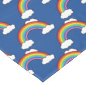 Nappe Arc en ciel avec nuages blancs (Angle)