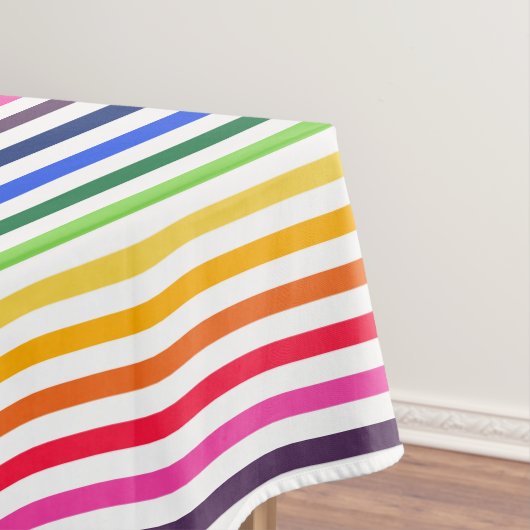 Nappe Arc-en-ciel et rayures blanches (In Situ)