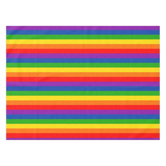 Nappe Arc-en-ciel LGBTQ+ Pride drapeau, couleurs Gay pri (Devant (Horizontal))