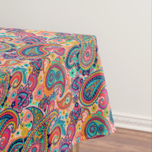 Nappe Arc-en-ciel lumineux Paisley