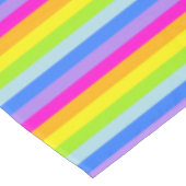 Nappe arc-en-ciel rayures rose (Angle)