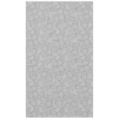 Nappe Arche géométrique moderne du milieu du siècle Noir (Devant)