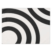 Nappe Arcs Abstraits Modernes Du Milieu Du Siècle Noir E (Devant (Horizontal))