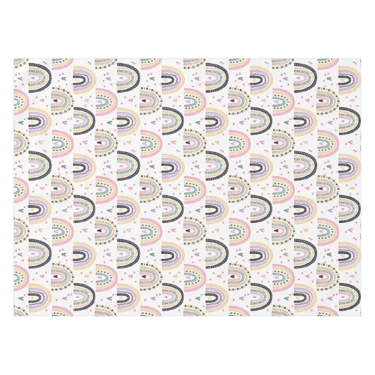 Nappe Arcs-en-ciel pastel mignons (Devant (Horizontal))