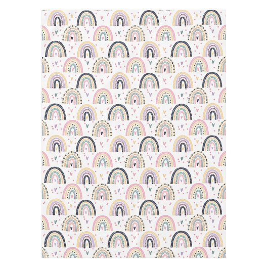 Nappe Arcs-en-ciel pastel mignons (Devant)