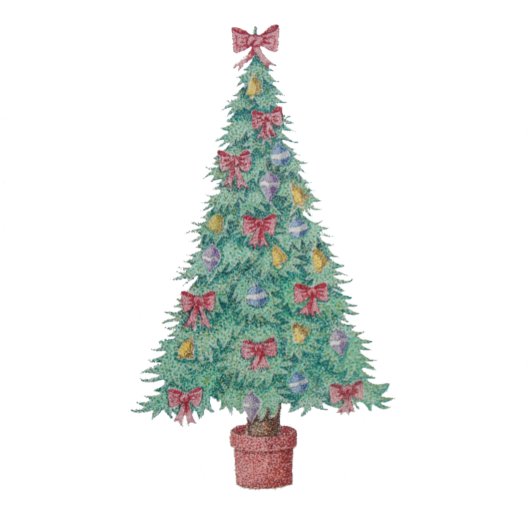 Nappe arcs et cloches décorés pour noël