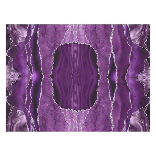 Nappe Argent violet Parties scintillant formelle Agate N (Devant (Horizontal))