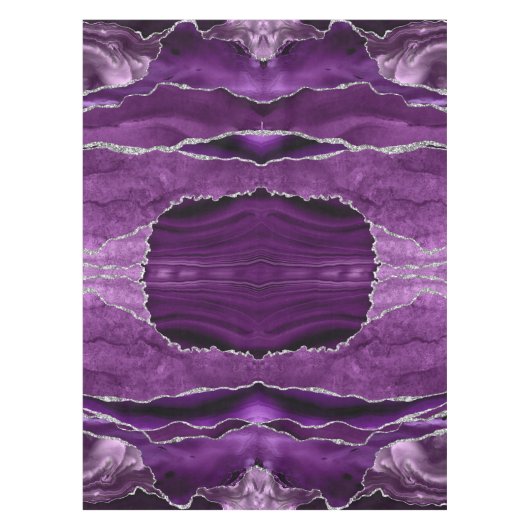 Nappe Argent violet Parties scintillant formelle Agate N (Devant)