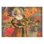 Nappe Aries Orange Woman : Collage d'art antique gothiqu (Devant (Horizontal))