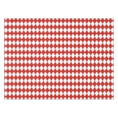 Nappe Arlequin blanc et rouge point noir (Devant (Horizontal))